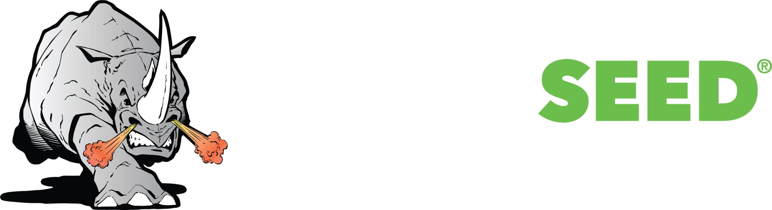 Rhino Seed Logo Color Reverse